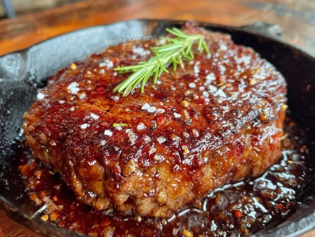 perfect cast iron seared steak - featured image