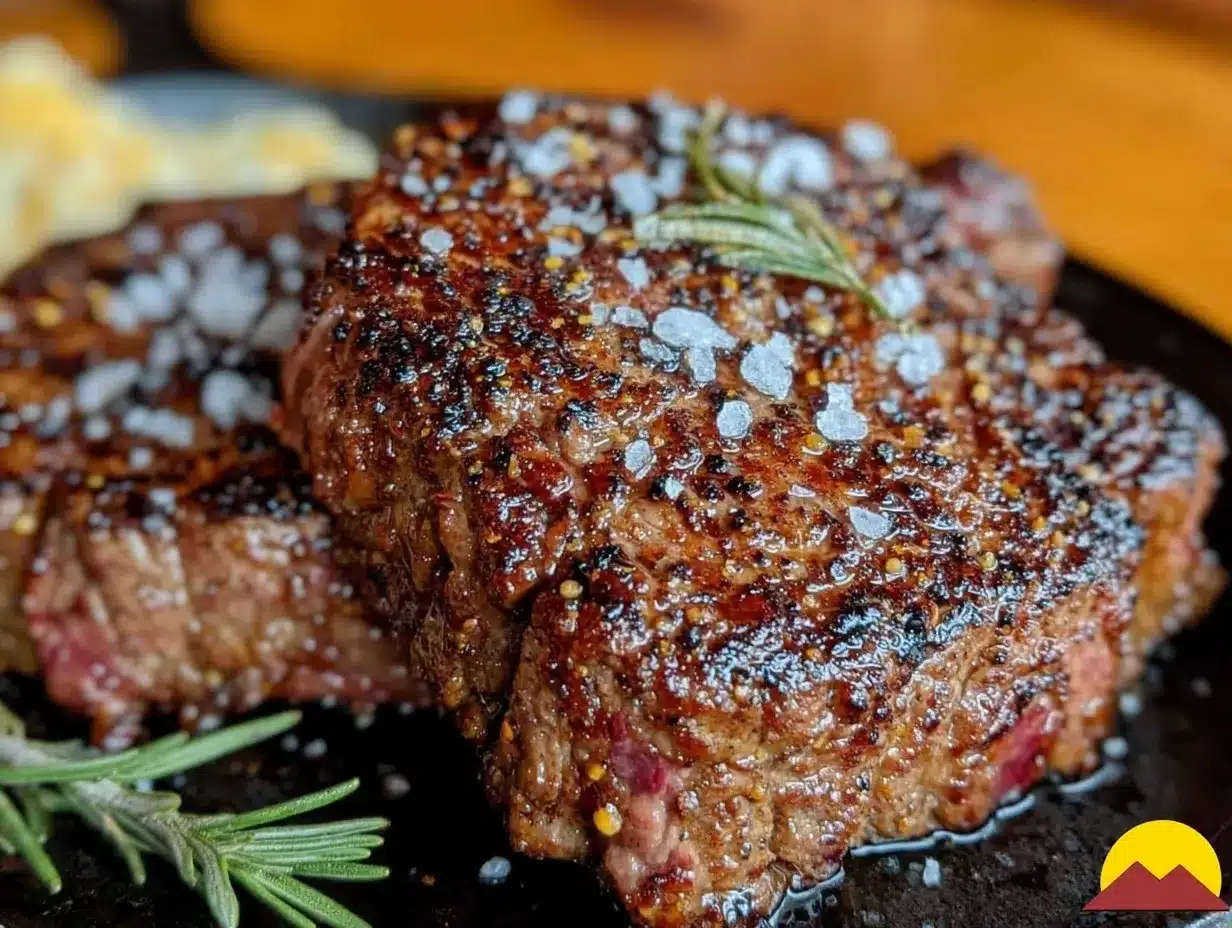 perfect cast iron seared steak preparation steps