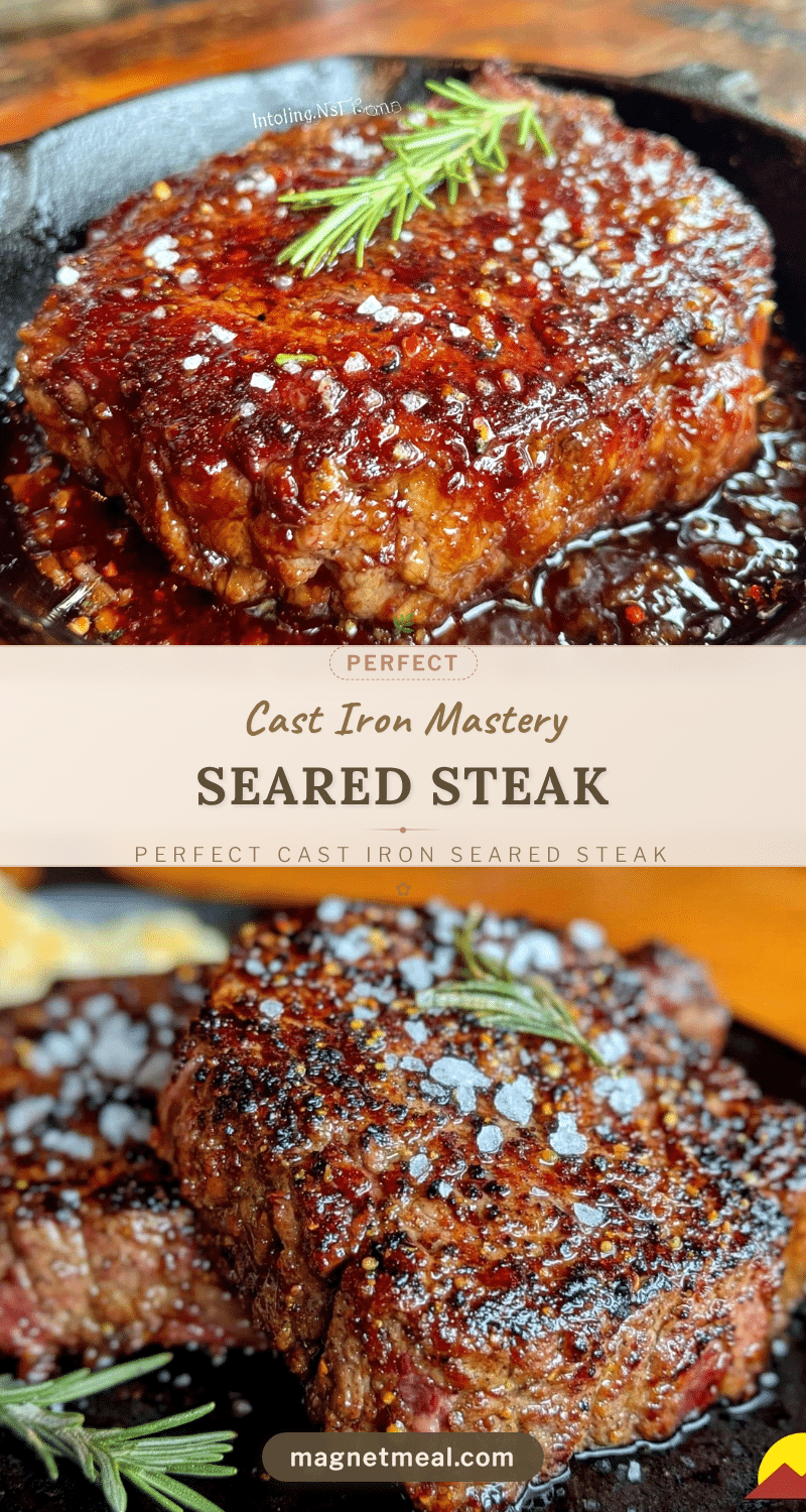perfect cast iron seared steak recipe