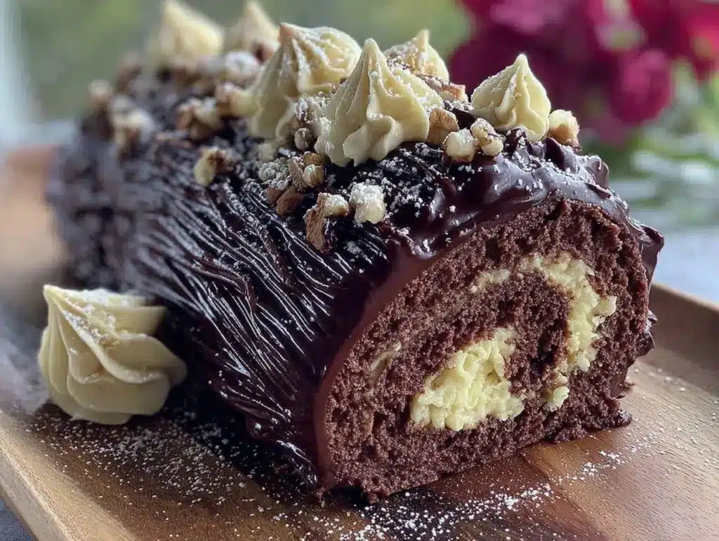 perfect yule log cake - featured image