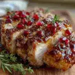 pomegranate glazed turkey breast - featured image