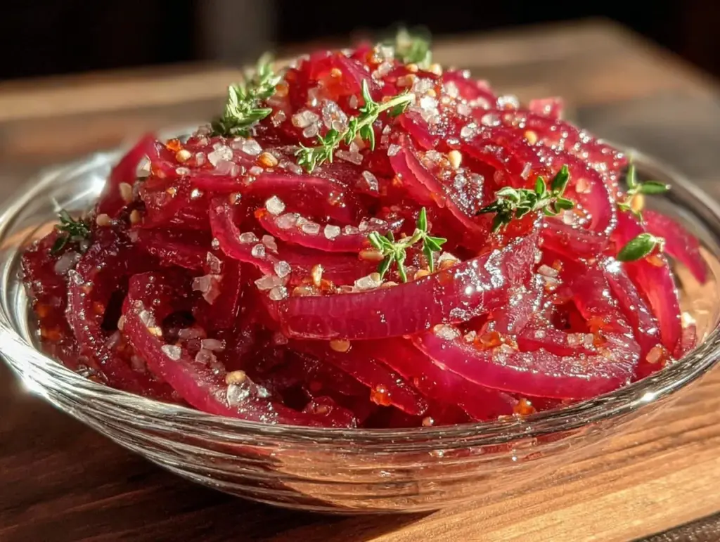 quick tangy pickled red onions - featured image