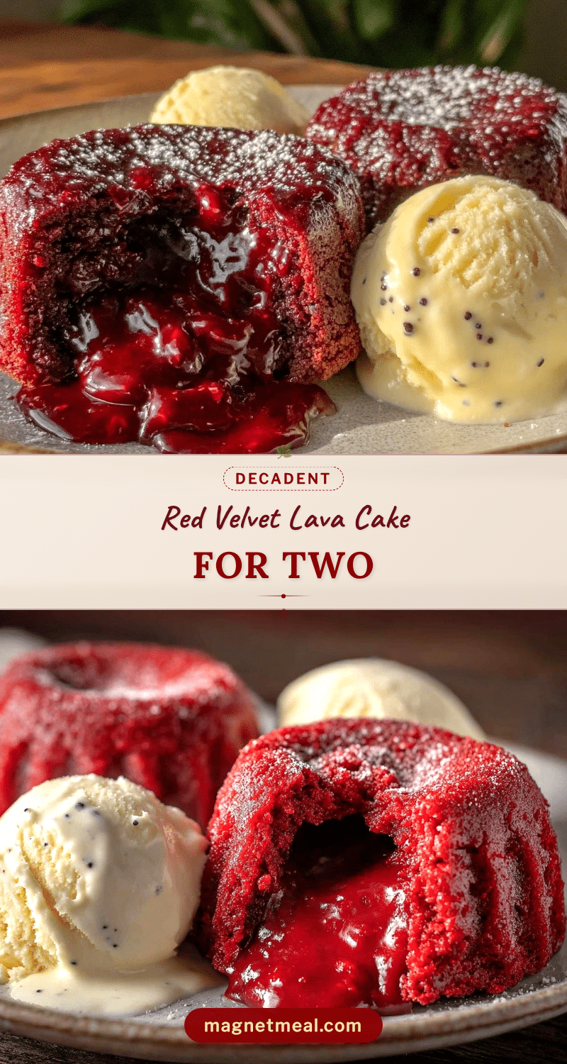 red velvet lava cake for two recipe