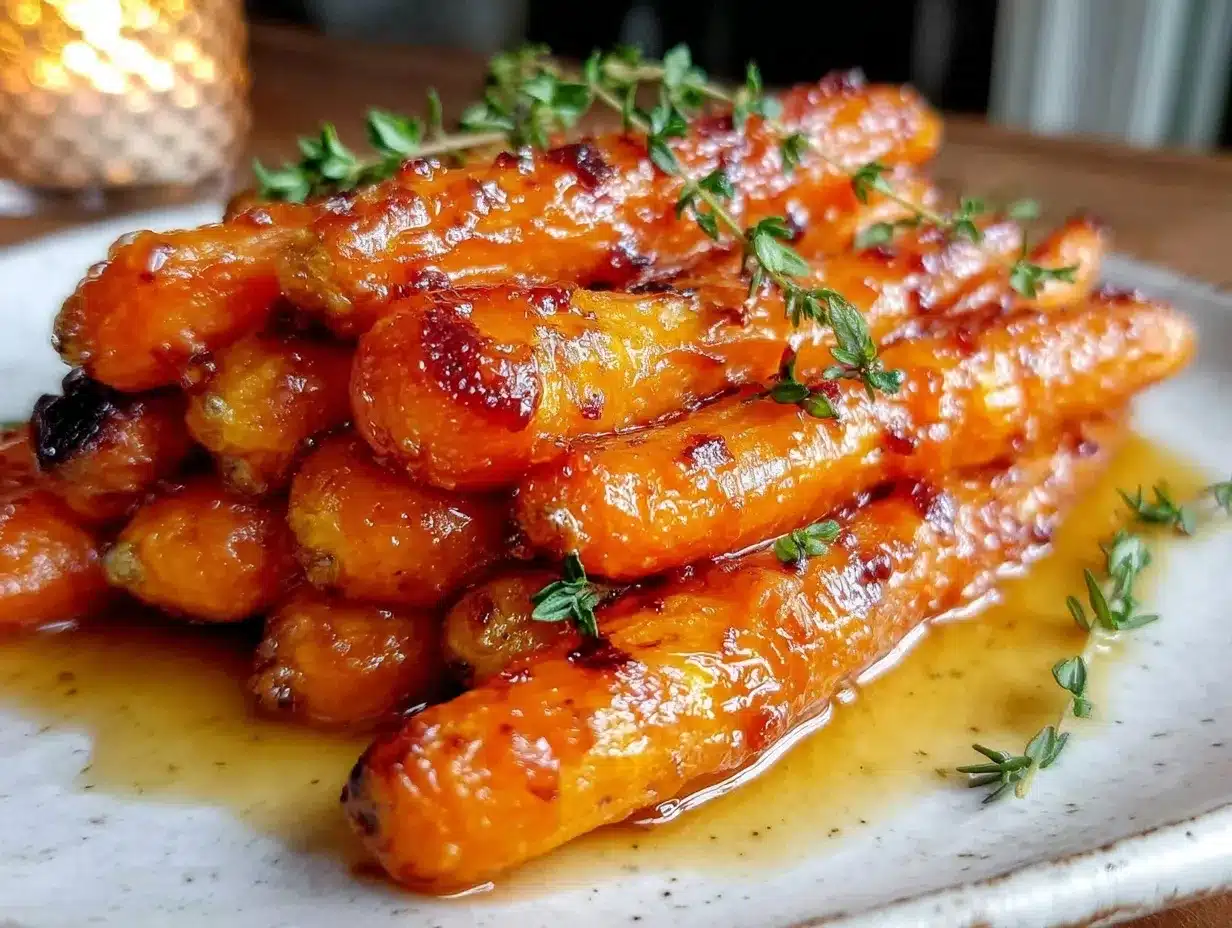 roasted honey glazed carrots preparation steps