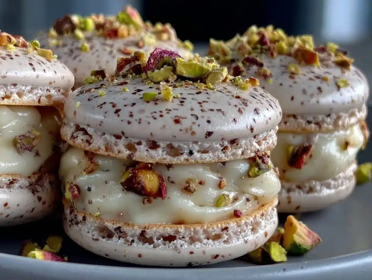 rose water macarons preparation steps