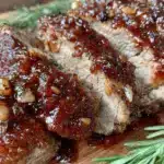 slow cooker brown sugar garlic pork tenderloin - featured image