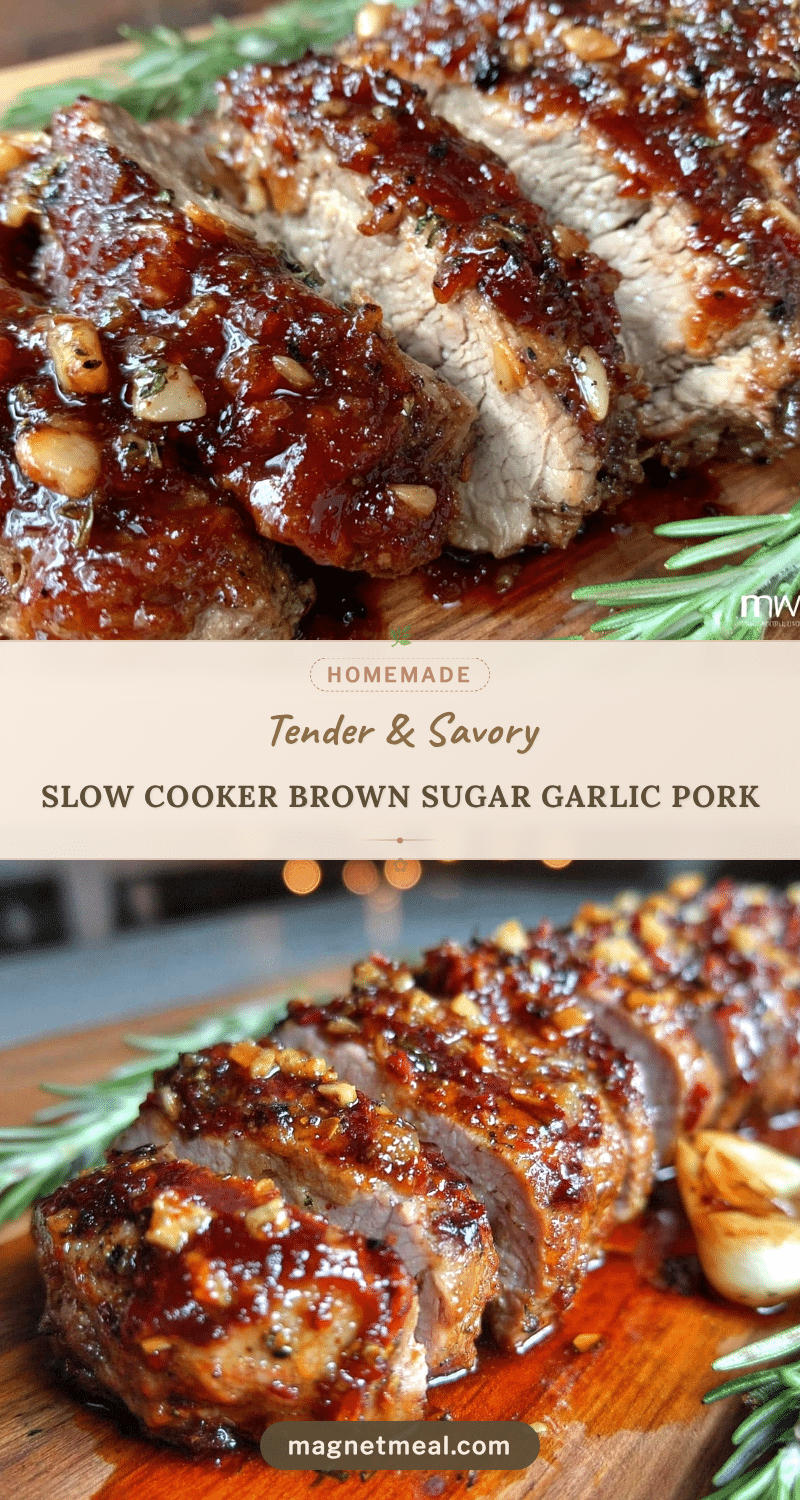 slow cooker brown sugar garlic pork tenderloin recipe