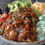 slow cooker chicken burrito bowls - featured image