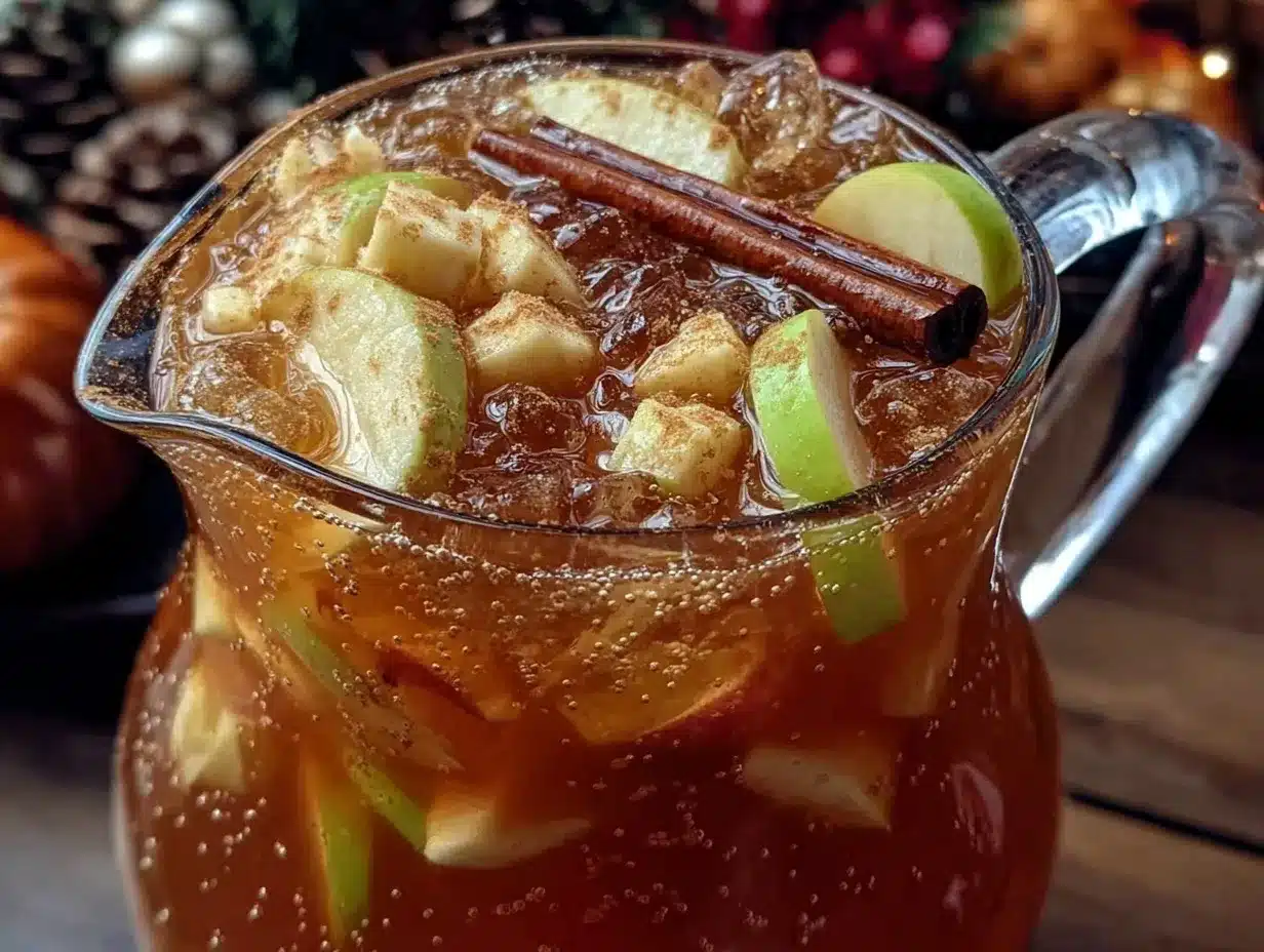 sparkling apple cider sangria preparation steps