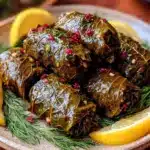 stuffed grape leaves dolmas - featured image