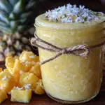 tropical mango pineapple protein smoothie - featured image