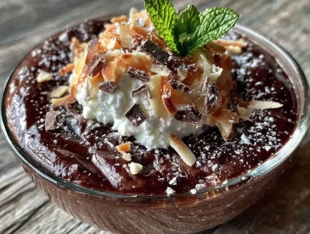 vegan chocolate avocado mousse - featured image