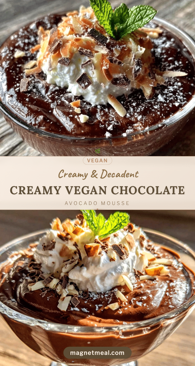 vegan chocolate avocado mousse recipe