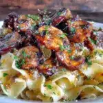 vegan mushroom stroganoff - featured image