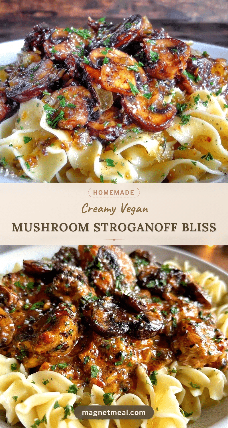 vegan mushroom stroganoff recipe