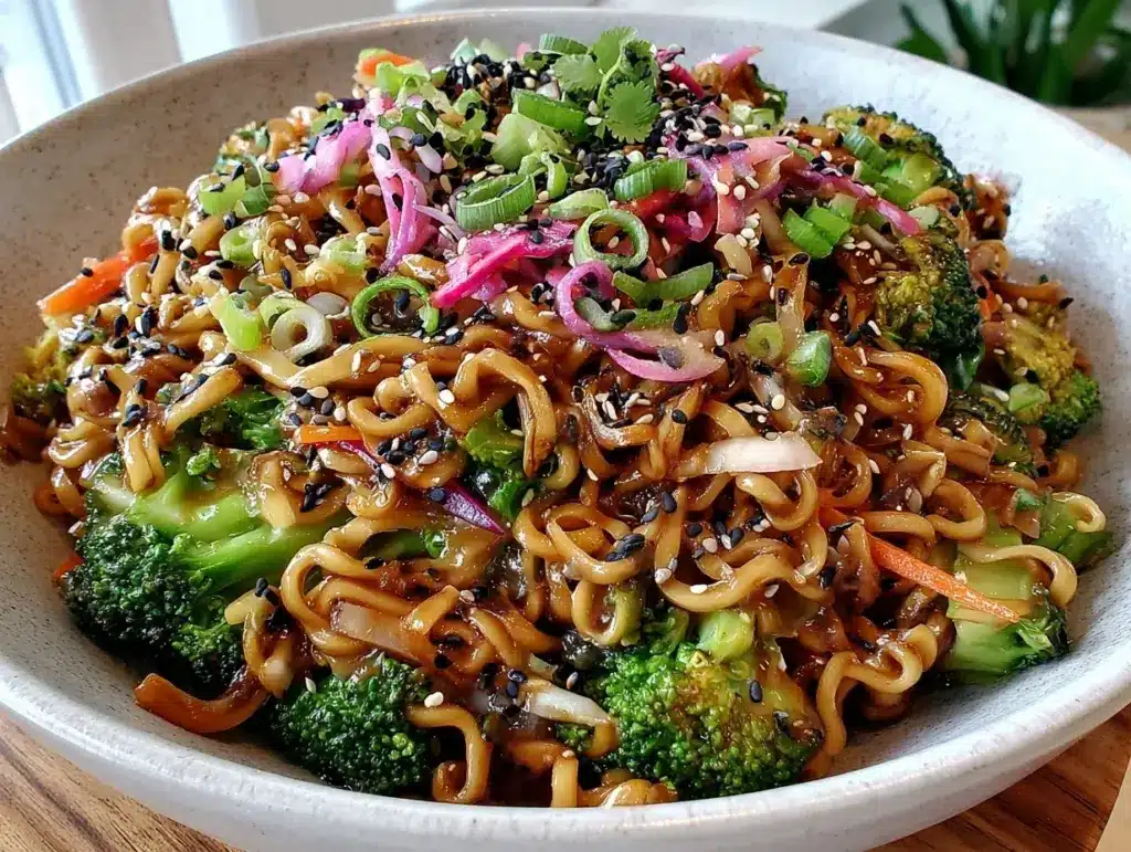 Asian sesame broccoli ramen salad - featured image