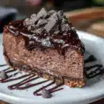 Baileys Irish Cream chocolate cheesecake - featured image