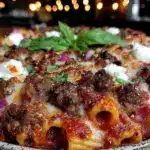baked ziti with ricotta and italian sausage - featured image