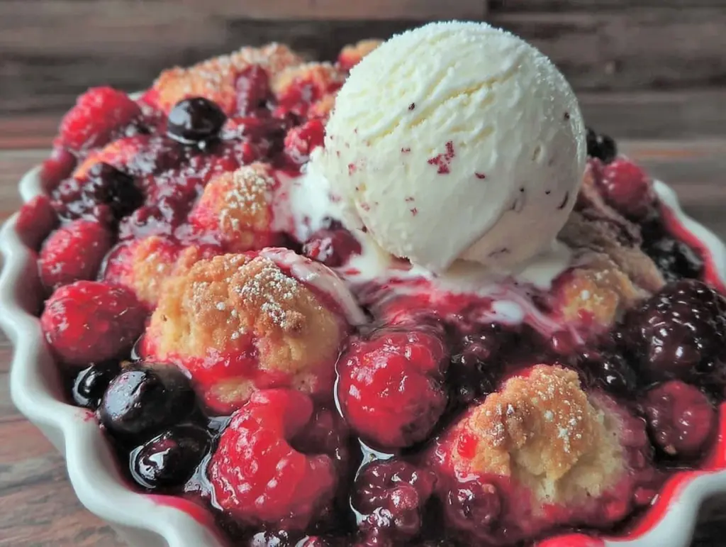 berry cobbler recipe - featured image