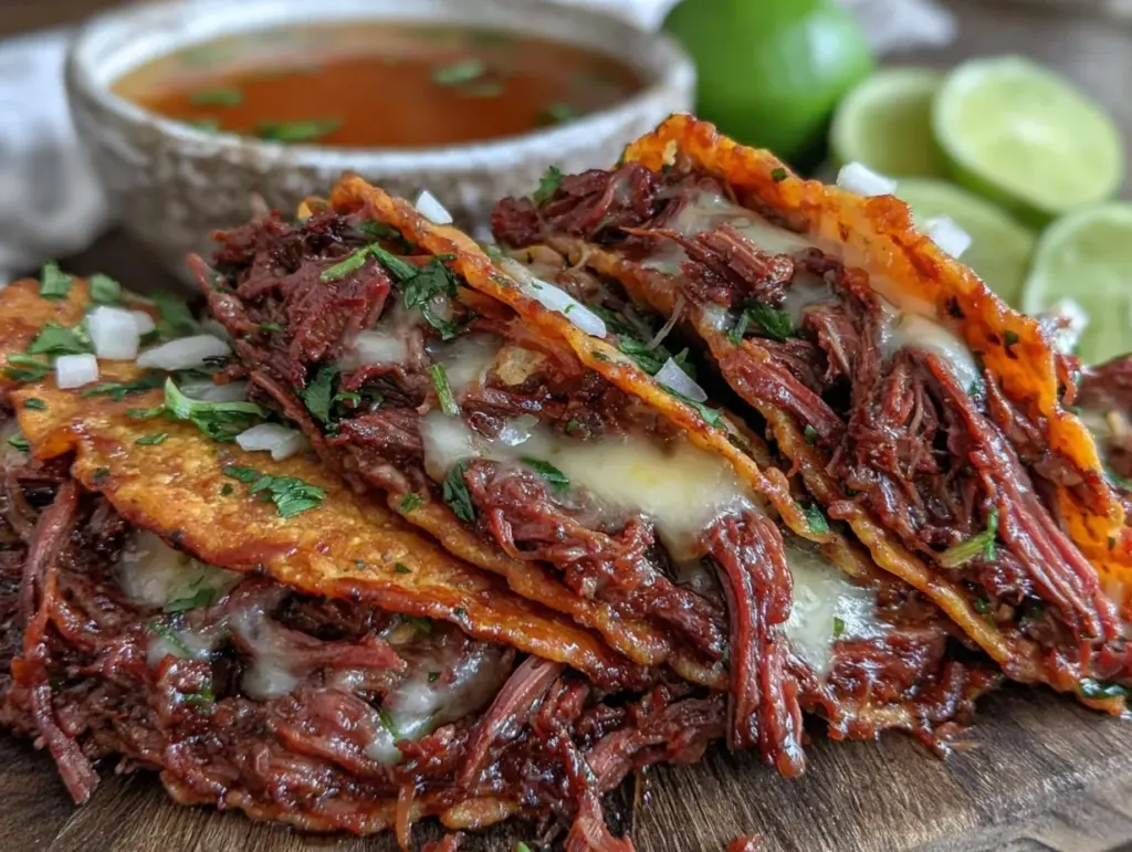 birria-style beef tacos - featured image