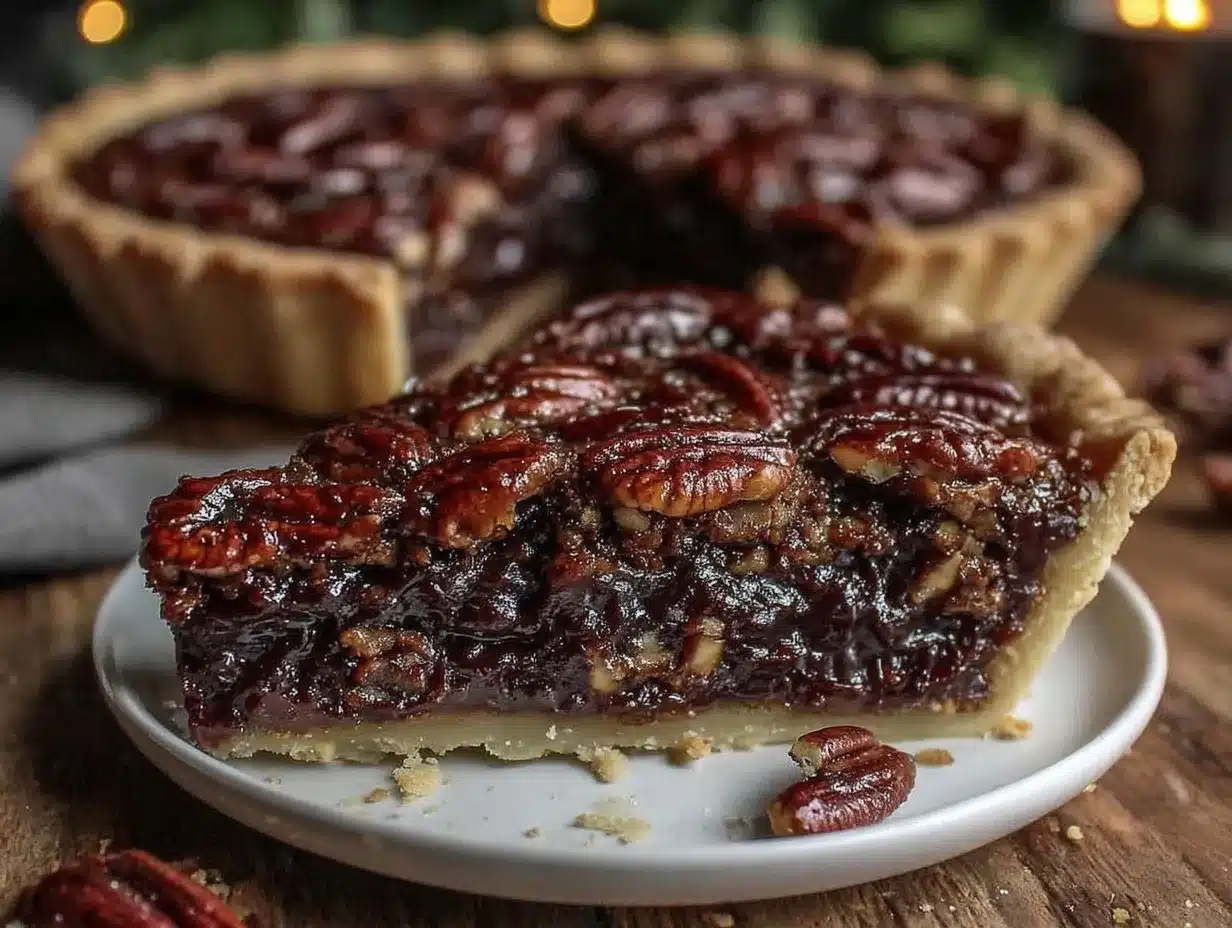 bourbon chocolate pecan pie preparation steps