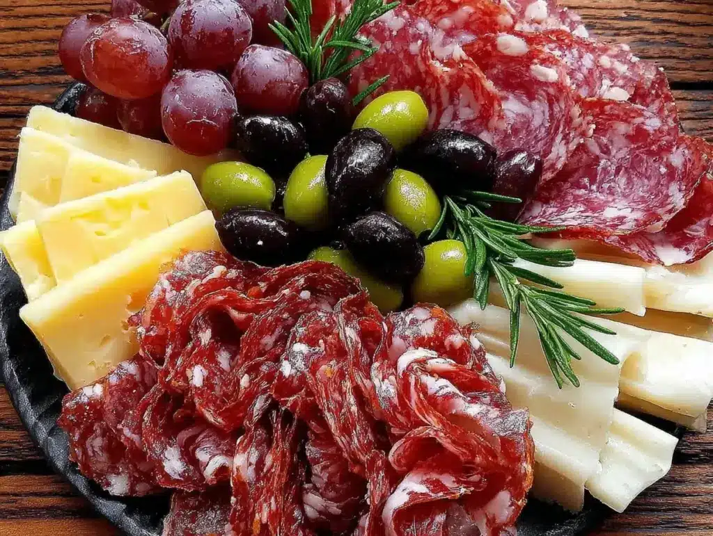 charcuterie wreath board - featured image
