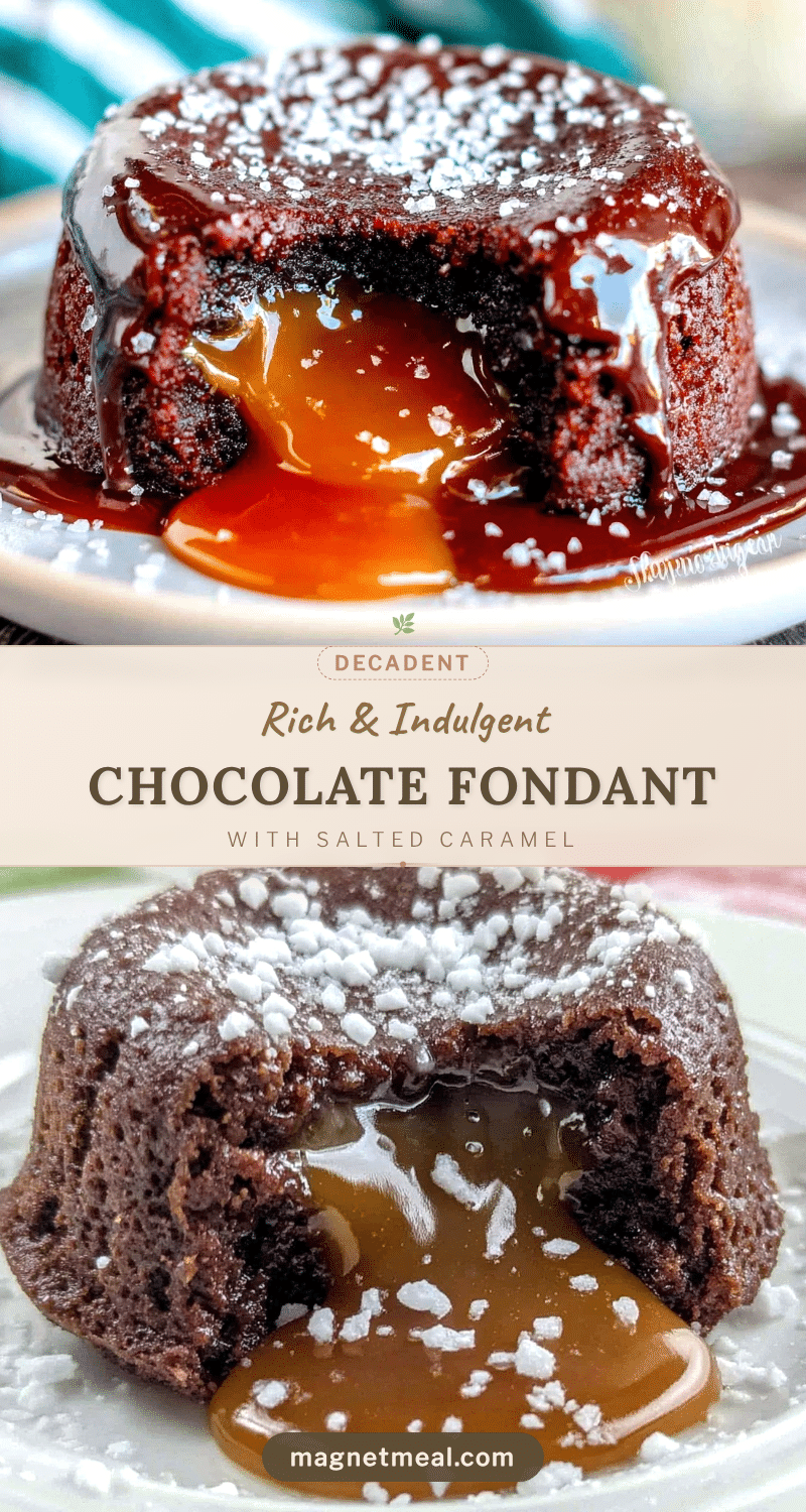 chocolate fondant with salted caramel center recipe