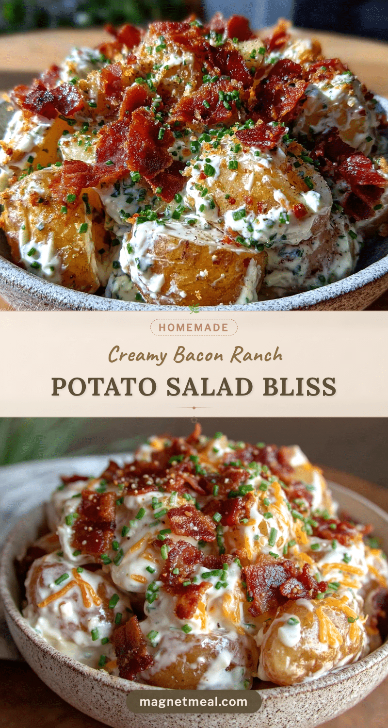 creamy bacon ranch potato salad recipe