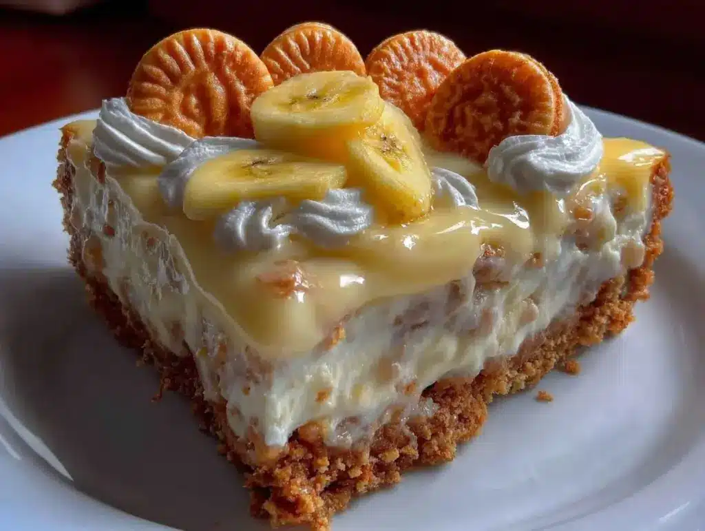 creamy banana pudding cheesecake - featured image