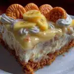 creamy banana pudding cheesecake - featured image