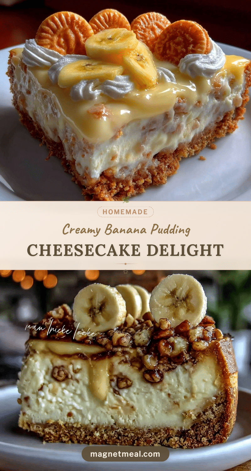 creamy banana pudding cheesecake recipe
