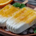 creamy homemade creamsicle bars - featured image