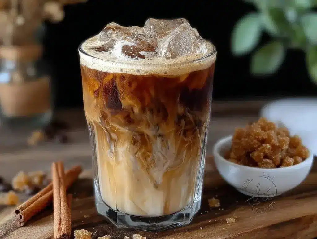 creamy iced brown sugar oat milk shaken espresso - featured image