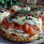creamy smoked salmon benedict - featured image