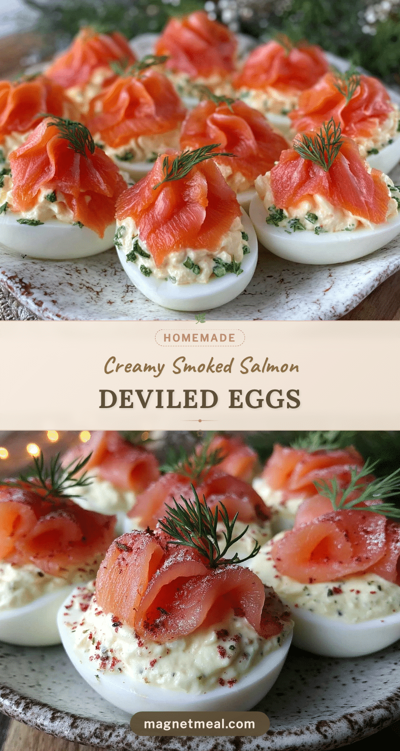 creamy smoked salmon deviled eggs recipe