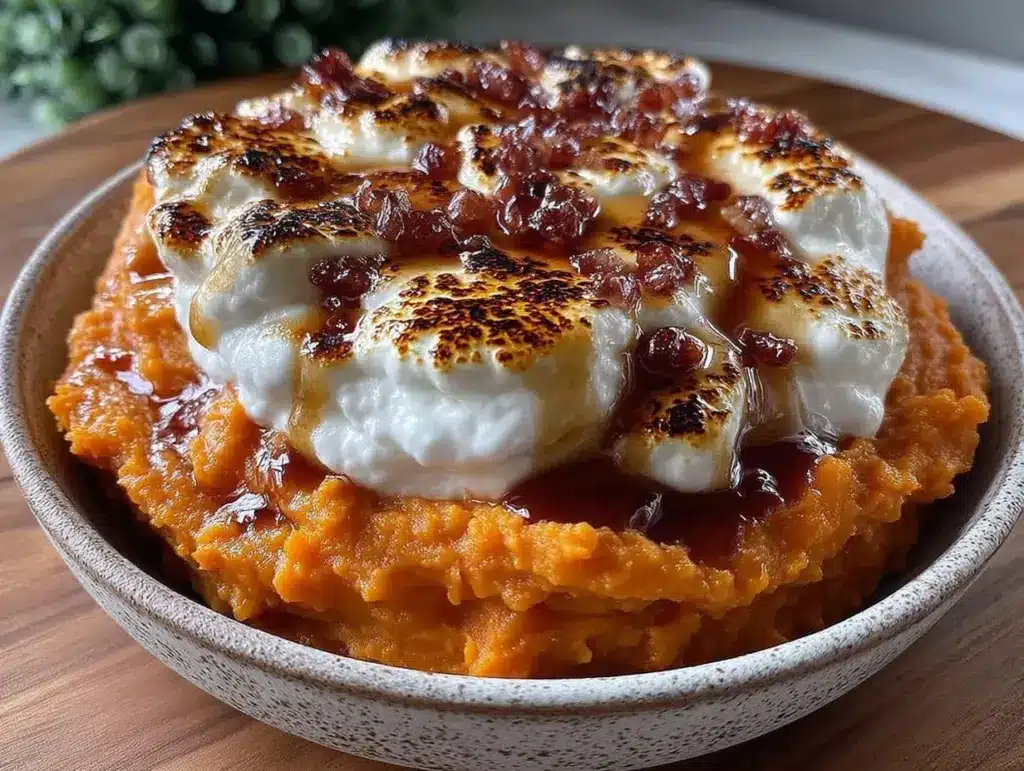 creamy whipped brown butter sweet potatoes - featured image