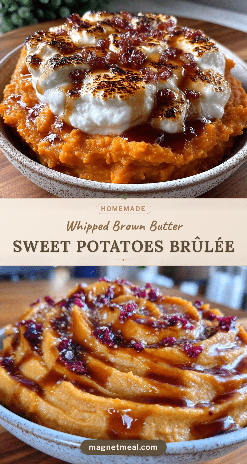 creamy whipped brown butter sweet potatoes recipe