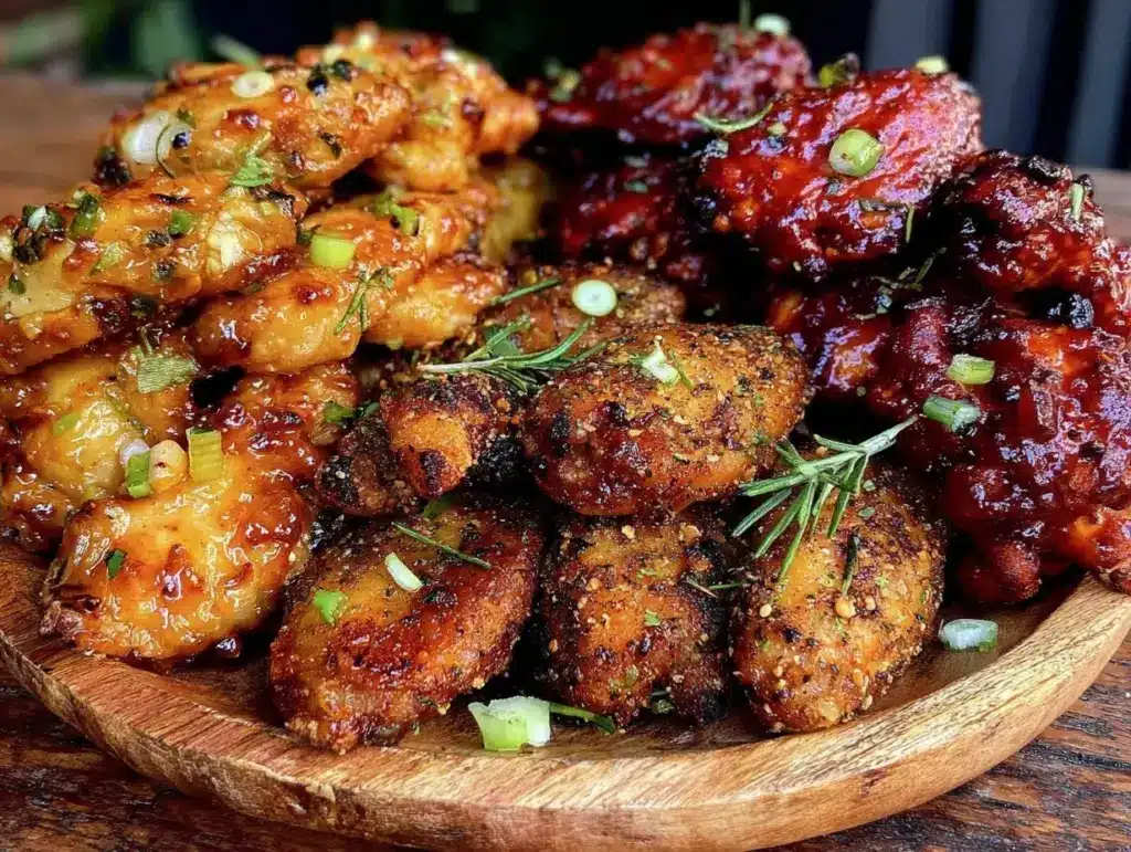 crispy air fryer chicken wings - featured image