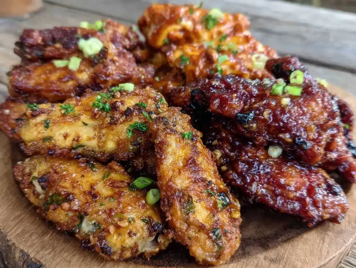 crispy air fryer chicken wings preparation steps