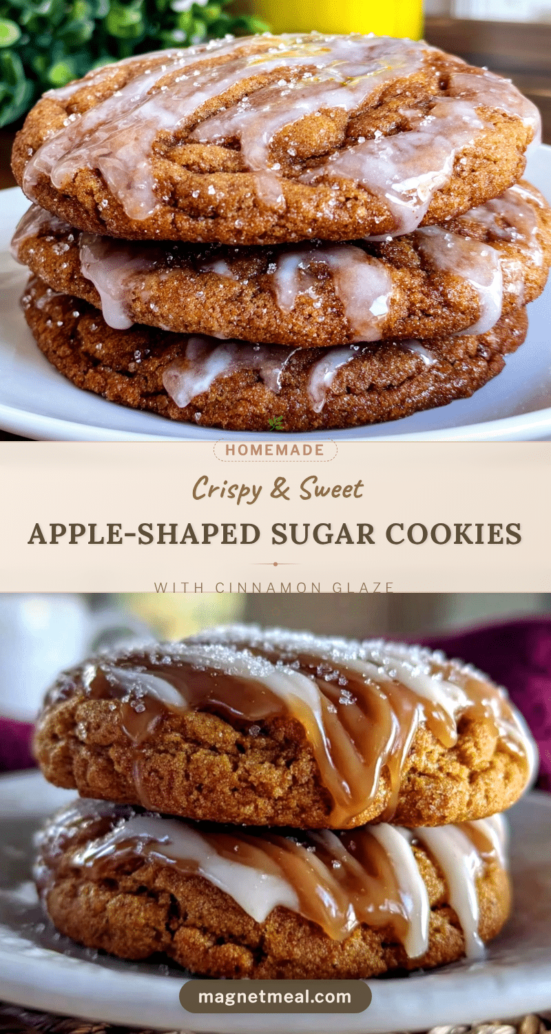 crispy apple-shaped sugar cookies recipe