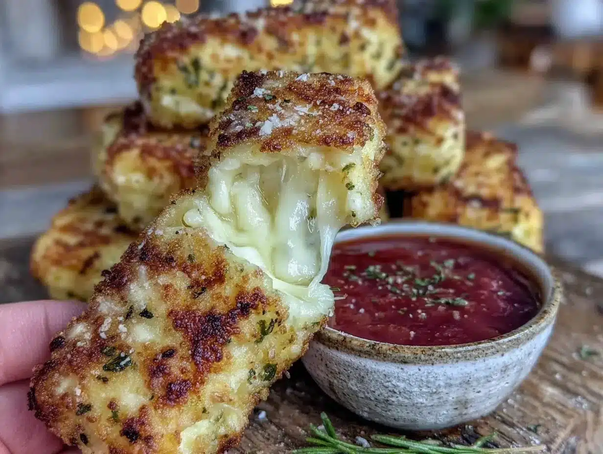crispy baked mozzarella sticks preparation steps