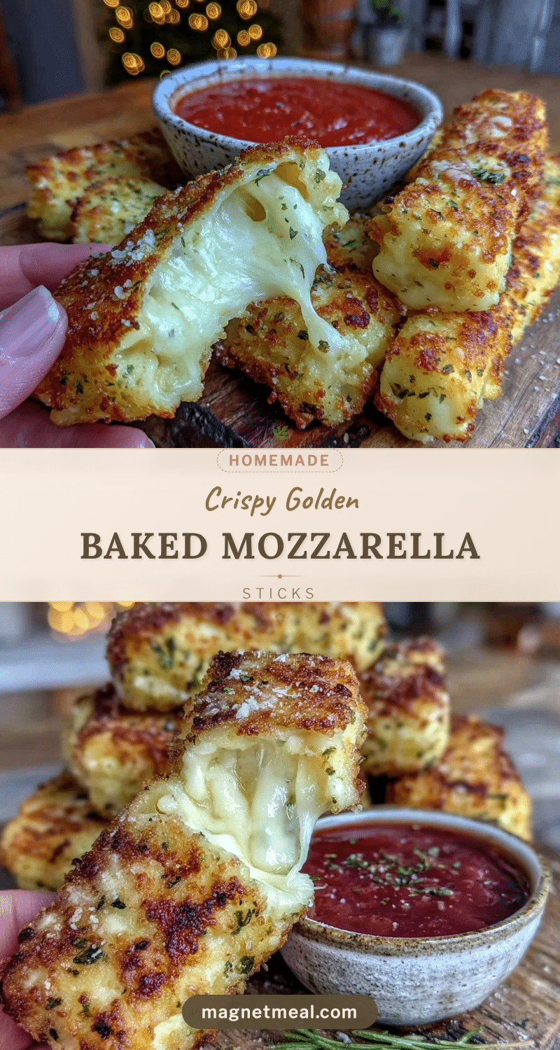 crispy baked mozzarella sticks recipe