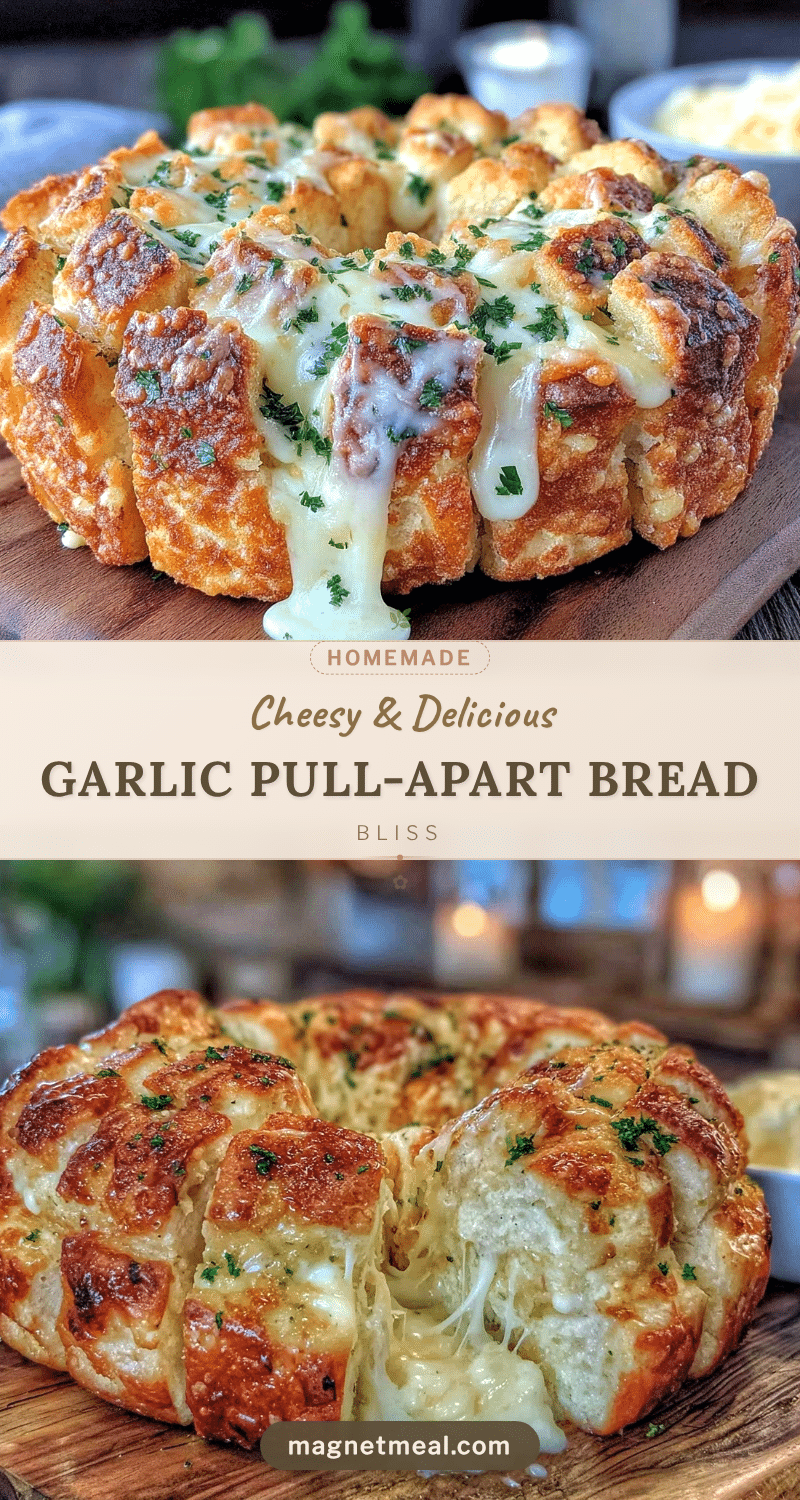 crispy garlic cheese pull-apart bread recipe