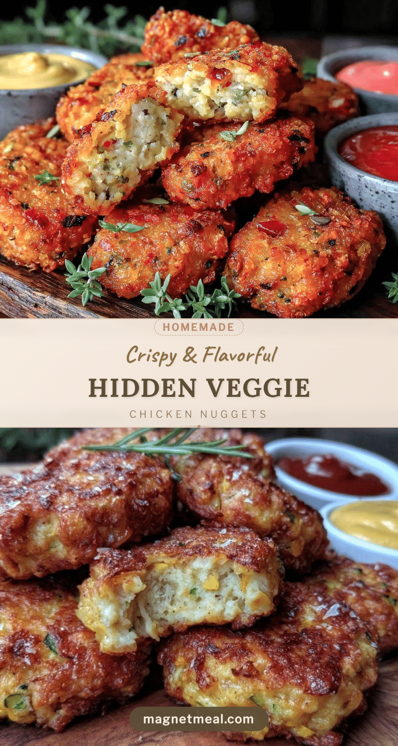 crispy hidden veggie chicken nugget dippers recipe