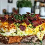 crispy hot brown turkey melt - featured image
