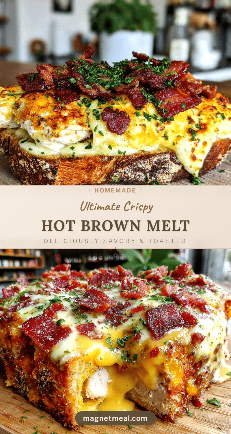crispy hot brown turkey melt recipe