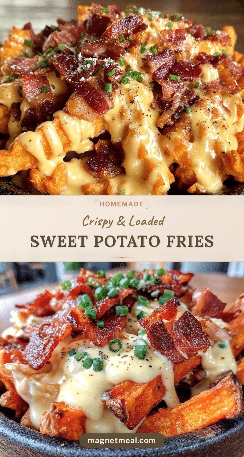 crispy loaded sweet potato fries recipe
