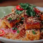 crispy pad thai with tofu - featured image