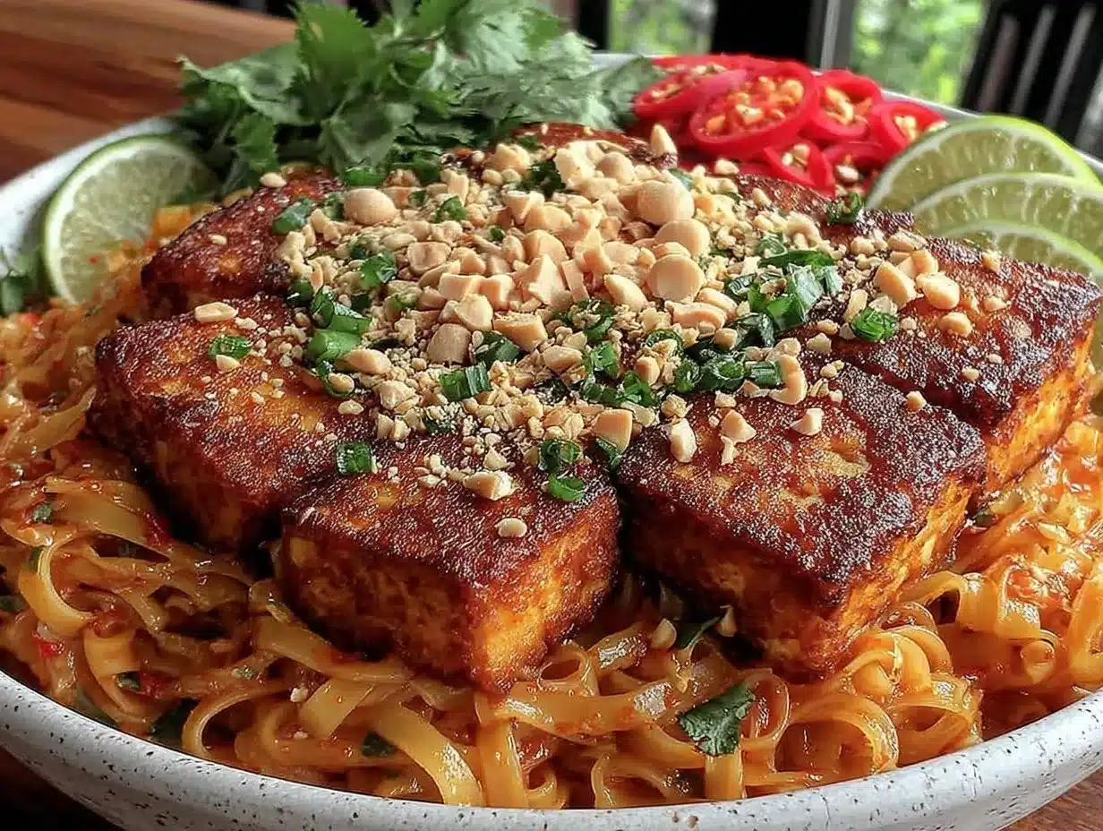 crispy pad thai with tofu preparation steps