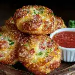 crispy pizza crescent roll-ups - featured image
